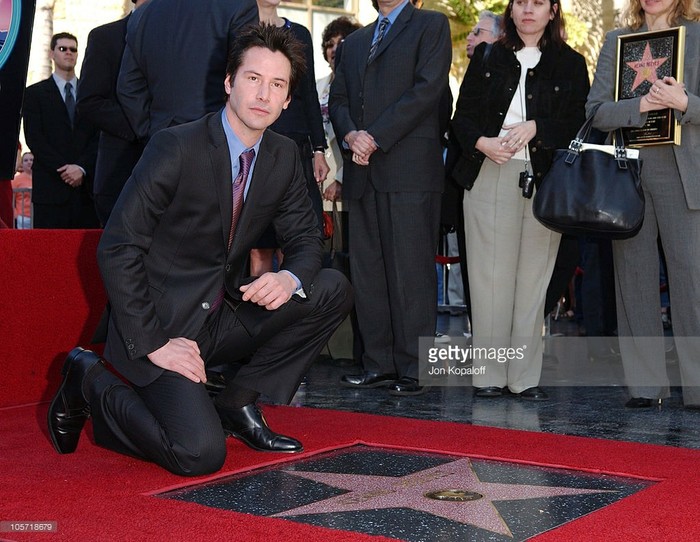 Киану получает звезду в Аллее Славы