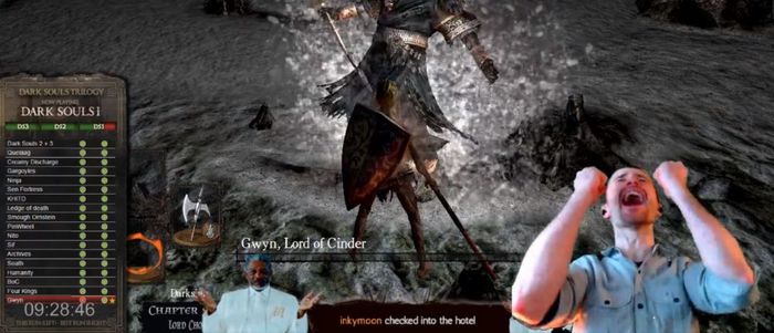 The streamer completed all three Dark Souls without ever taking damage from enemies - , Streamers, Dark souls, , Video