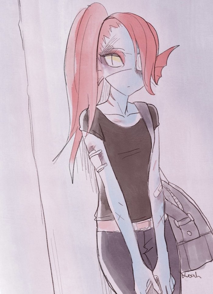 Андайн после драки.