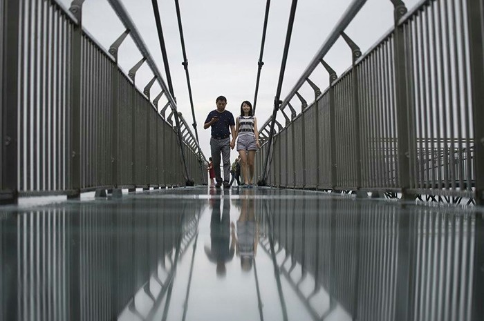 China opens world's tallest glass bridge - news, China, Bridge, highest