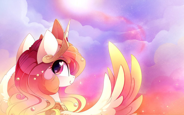 Lovely Sun Horse My Little Pony, Ponyart, Princess Celestia, Magnaluna
