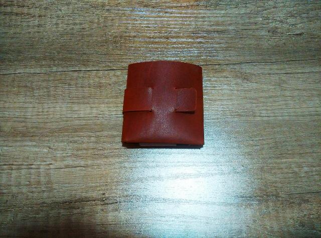 Leather origami wallet - My, Wallet, Leather, Longpost