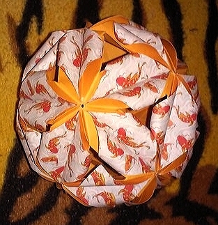 My little kusudamas. (one of the first) - , Modular origami, Kusudama, My, Longpost