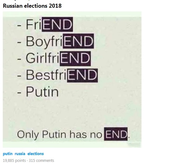 How the Internet joked about the elections in Russia. - Elections, Vladimir Putin, Politics, Longpost