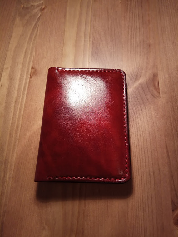 Document case made of genuine leather. - My, document holder, Leather, Handmade, Leather craft, With your own hands, Longpost, Leather products