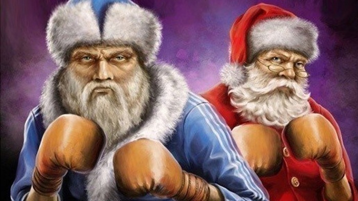 !!!!!!FATHER FROST VS SANTA CLAUS!!!!!! - My, Shock, Sensation, Father Frost, Santa Claus, Fight