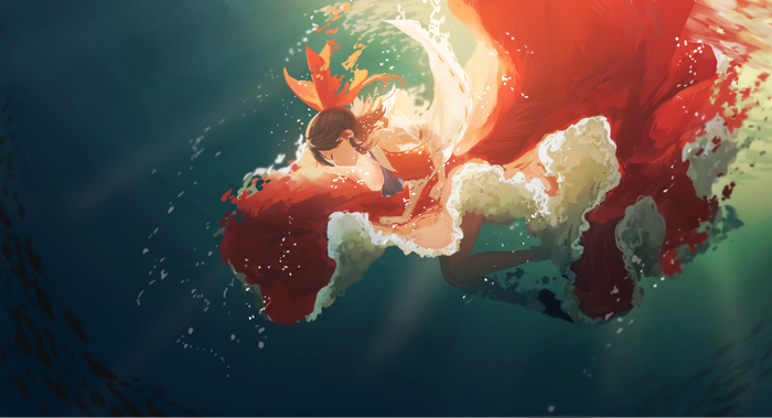 Immersion - Anime art, Anime, Touhou, Hakurei Reimu, 