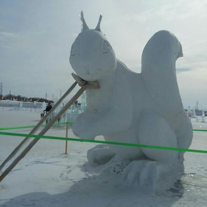 Ледовый городок - Моё, Лед снег, Отдых, Снежные фигуры, Длиннопост