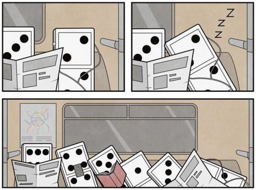 New sarcastic comics and illustrations - Comics, A life, Longpost, Gudim