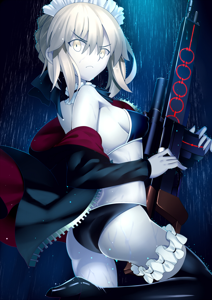 Fate Grand Order Anime Art, Fate Grand Order, Saber Alter, Jeanne Alter, , Fate