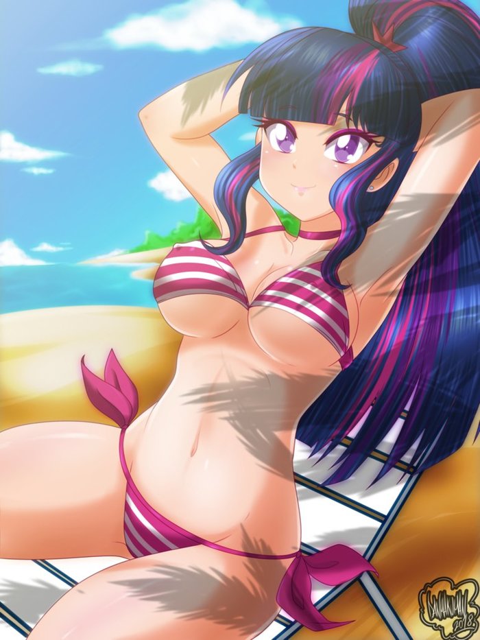 Almost Summer - My little pony, Twilight sparkle, Humanization, MLP Edge, Danmakuman