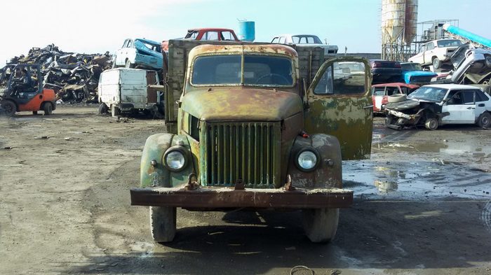 In Shymkent, a 68-year-old truck was handed over for scrap on the move - news, Longpost, Gaz-51, Made in USSR, , Kazakhstan, Disposal