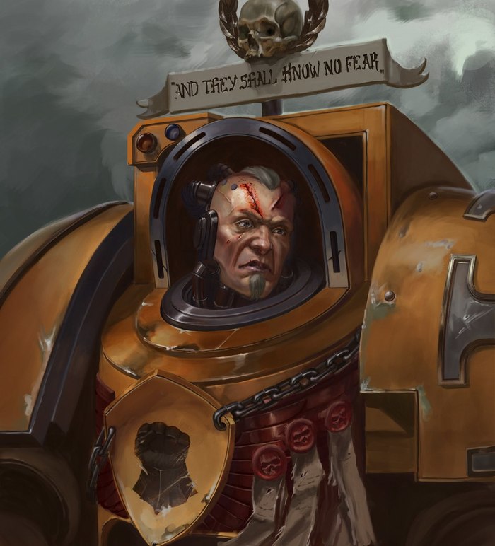 Darnath Lysander of the Imperial Fists by Stepyra