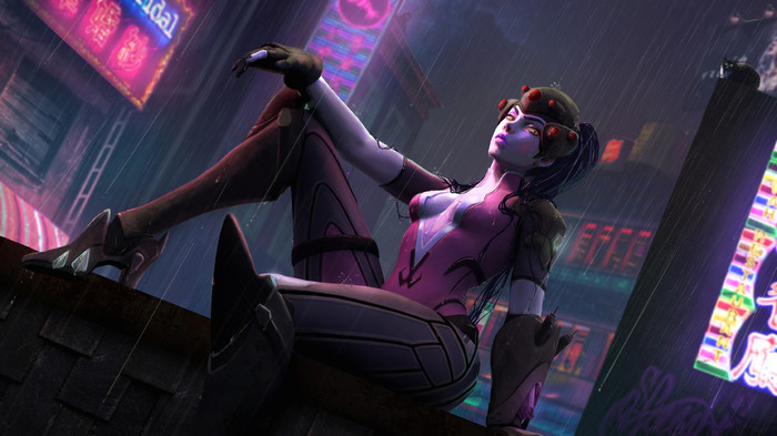 Widowmaker - Art, Drawing, Widowmaker, Overwatch, 