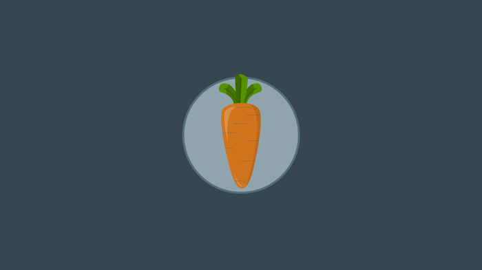 Iconography (attempt No. 1) - carrot :) - My, My, Iconography, Web design, Graphic design, Digital drawing, Photoshop, Carrot, Photoshop