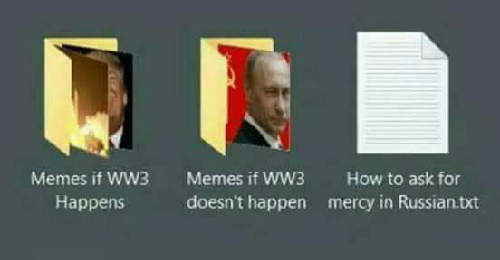 Well... Bl.. - , Third world war, Vladimir Putin, Memes