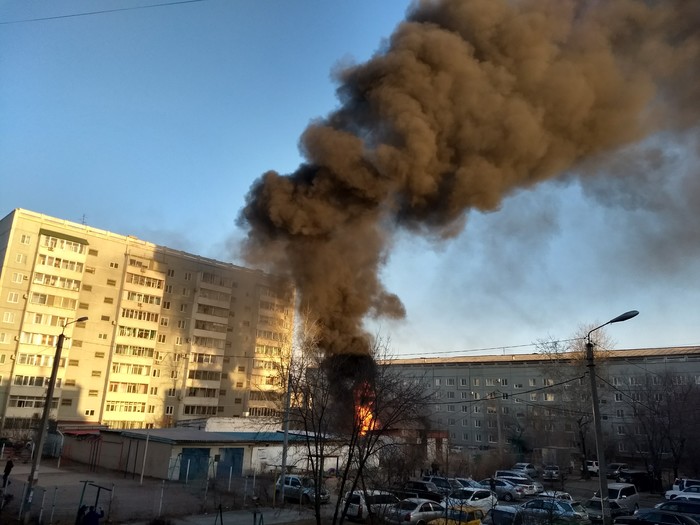 Substation fire. - My, Fire, Blagoveshchensk, Longpost