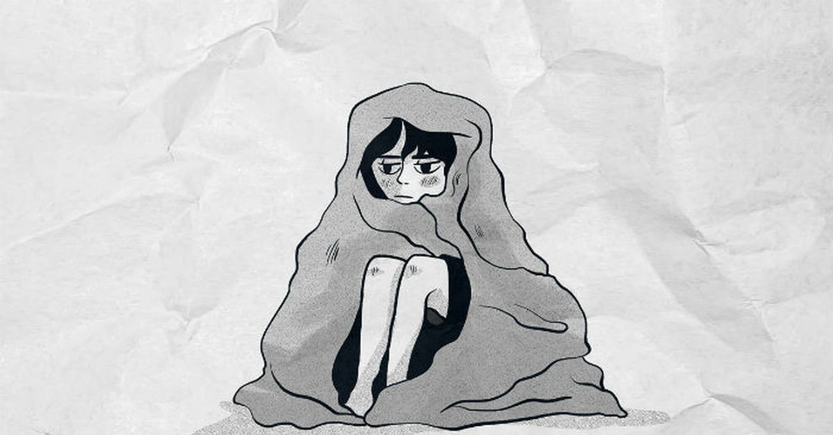 Социофобка. Девушка в пледе арт. Человек под одеялом арт. Одеяло для девочек. Девушка под одеялом арт.