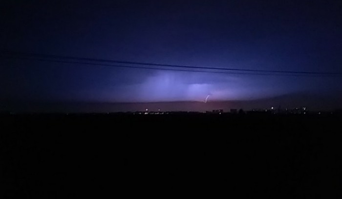 Thunderstorm in South Butovo - My, Thunderstorm, South Butovo