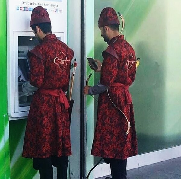 ATMs and what happens near them - Honestly stolen, From the network, ATM, Humor, Funny, The photo, People, Longpost