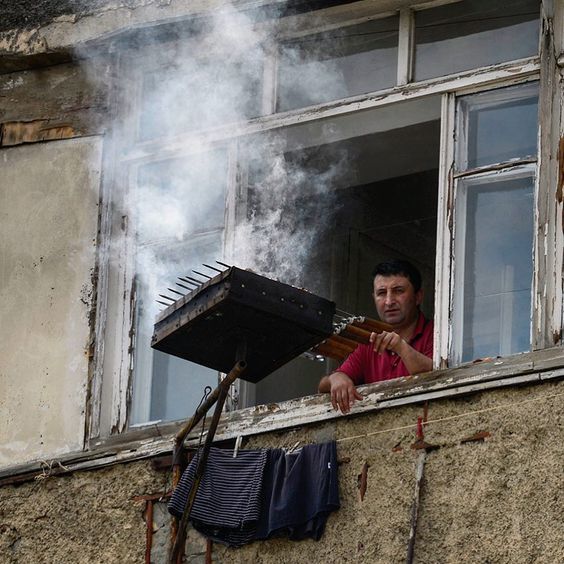 And hello to you from above - Longpost, A selection, Shashlik, Brazier, Balcony, Height