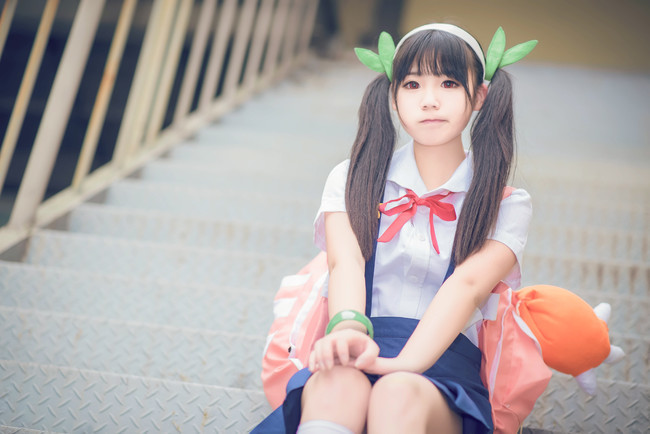 ... and I will marry you, Hachikuji! - Monogatari series, Anime art, Anime, Hachikuji Mayoi, Cosplay, Longpost