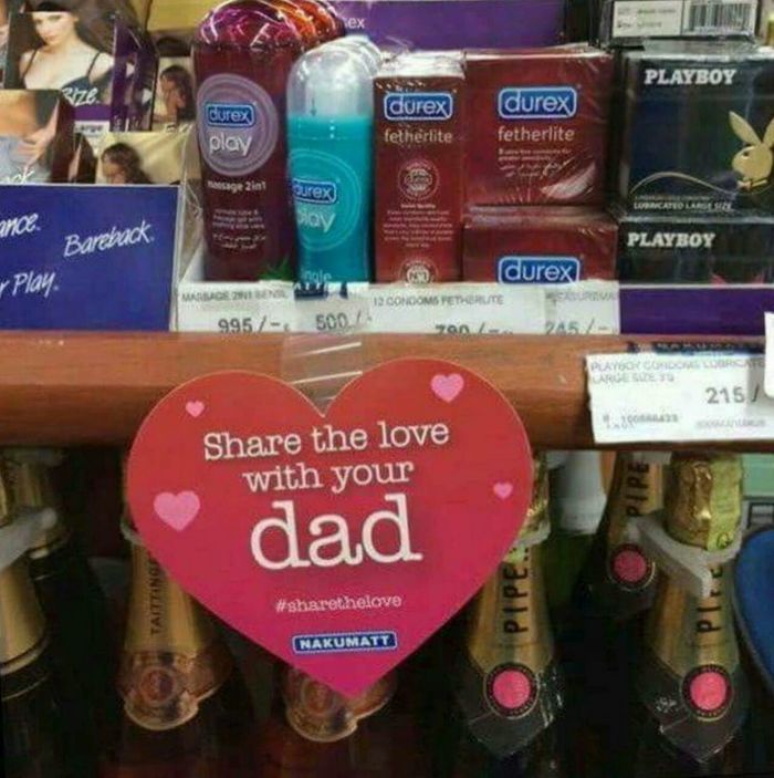 Share the love with dad - Condoms, Marketing, Incest