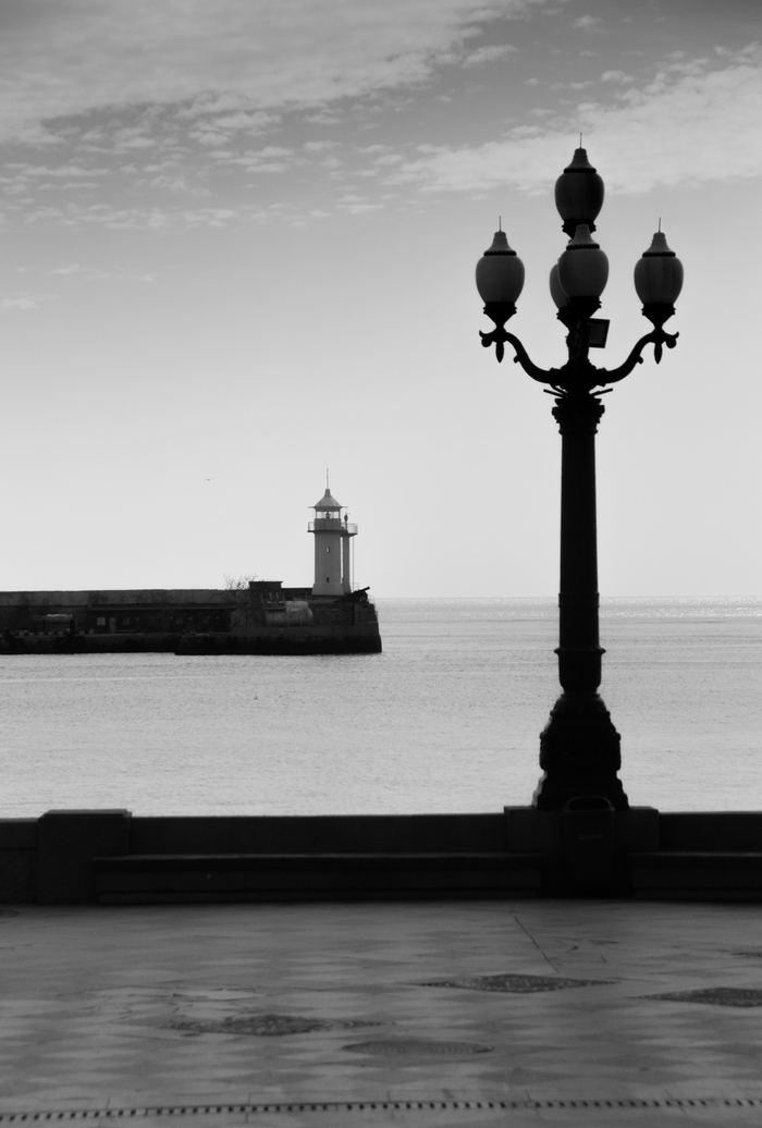 Yalta 19.04.2018 - Lighthouse, Landscape, Black Sea, Beginning photographer, Yalta, My, The photo