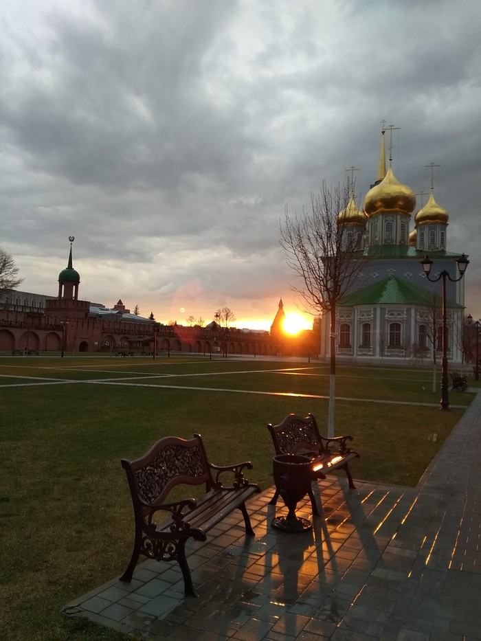 Tula sunset - My, Tula, Sunset, Temple, beauty, The photo