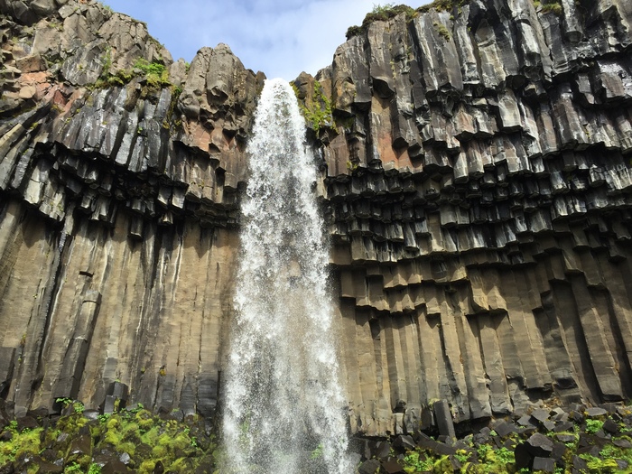 Waterfall Iceland - My, Waterfall, Iceland, The photo, Туристы, GoPRO