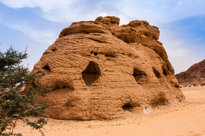 Landscapes of Saudi Arabia - Stone-Cathedral - My, Saudi Arabia, Geology, Nature, Landscape, Desert, Artifact