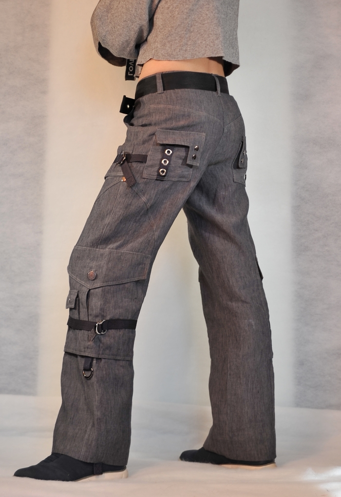 Cargo pants - Sewing, Handmade, Trousers, Needlework without process, Studies, With your own hands, My, Longpost, Just learning