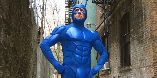 The Tick series - My, , Tick-Hero, , Serials, Comedy, Superheroes, Comics, Parody, GIF, Longpost