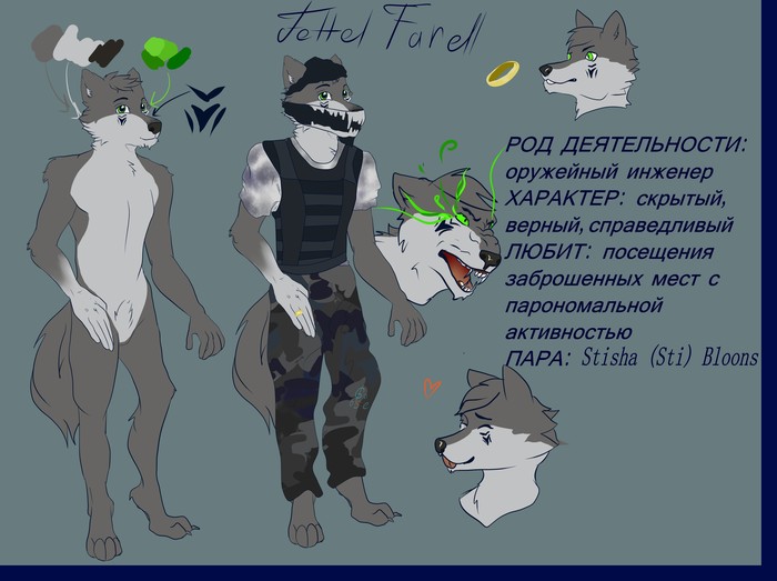FeSti Furry Art, Reference, , , Furry wolf