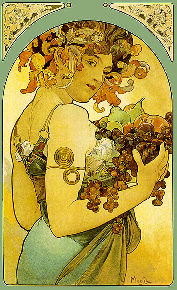 Разгребаем старый хард: часть 10 / Vol 3 Alphonse Mucha - Арт, Иллюстрации, Не мое, Alphonse Mucha, Ретро, Длиннопост