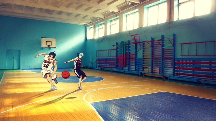 Kuroko in Russia - My, Russia, , , Gym, Basketball, Anime, Photoshop, Kuroko no Basuke