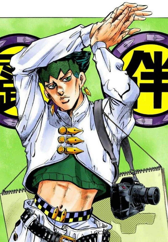 Рохан Кишибе (художник: Хирохико Араки) - Jojos Bizarre Adventure, Аниме, Anime Art, Манга, Rohan Kishibe, Длиннопост