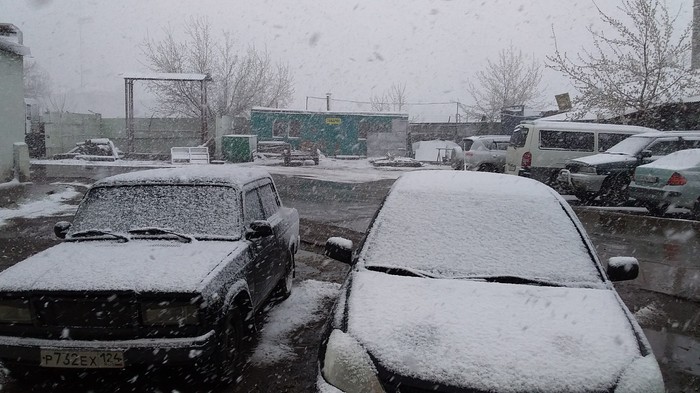 May 7, Krasnoyarsk - Snow, My, Krasnoyarsk