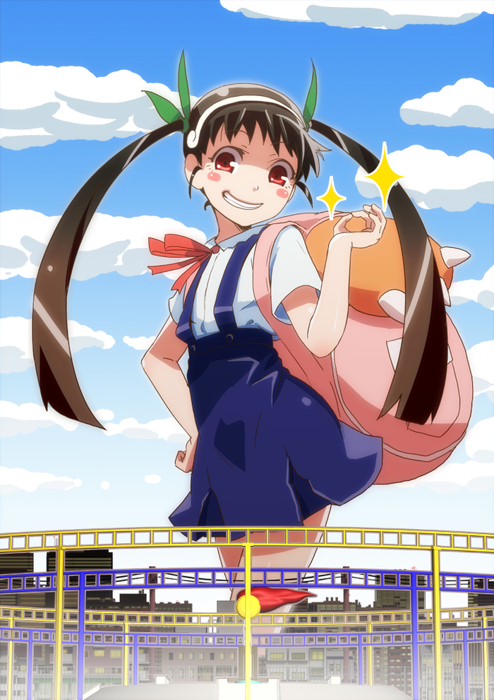 How about an OK event? - Anime art, Loli, Monogatari series, Hachikuji Mayoi, Event, Okay