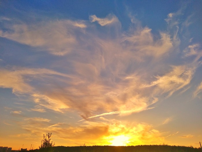 Peaceful sky above us! - My, Victory, Sky, Sunset, May 9, Clouds, May 9 - Victory Day