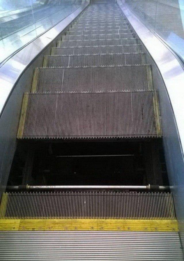 Another phobia in the piggy bank - The photo, Escalator, From the network, Phobia, Failure