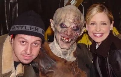 On the set of the famous series of the 90s Buffy the Vampire Slayer: - Buffy the Vampire Slayer, Vampires, Serials, Filming, 90th, Makeup, Nostalgia, Past, Longpost