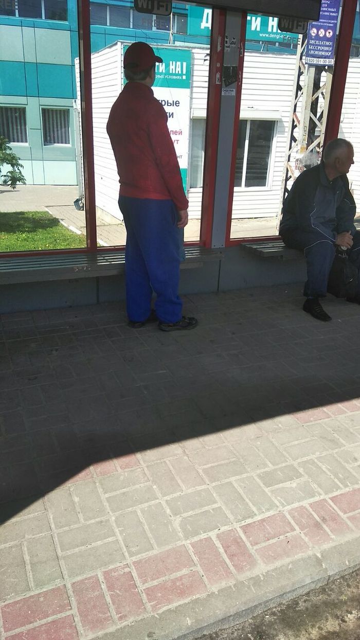 Weekdays Mario in Russia. - My, Mario, Similarity, Stop, Weekdays, Men, Belgorod, Longpost