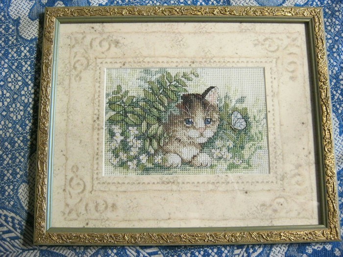 Cross-stitch. My works #2. Kittens. - My, Embroidery, Cross-stitch, Kittens, Needlework, Needlework without process, Longpost