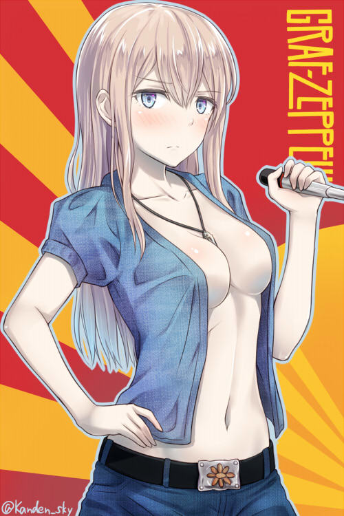 Count Zeppelin (Artist: Kanden Suki) - NSFW, Kantai collection, Anime, Anime art, Graf Zeppelin