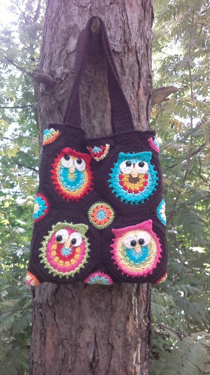 Friday mine - Sovobag) - My, Owl, Сумка, Needlework without process, Handmade, Longpost