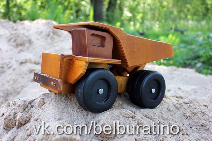 How I made a wooden BelAZ - My, BelAZ, BELAZ-75710, Dump truck, Toys, Truck, Longpost