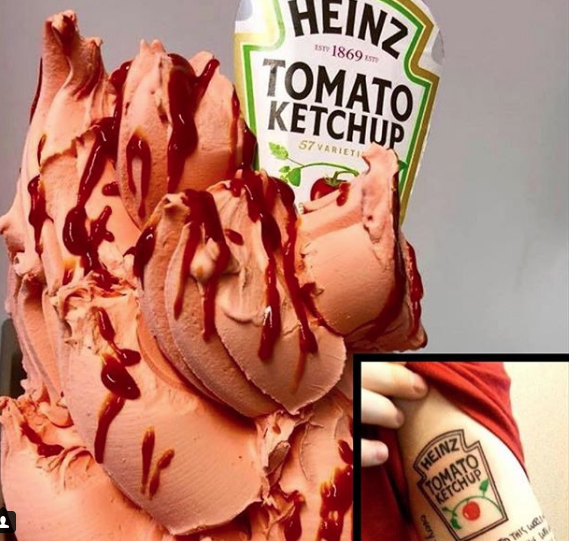 Ice cream with ketchup... - Longpost, Ed Sheeran, Like, Yummy, news, Ice cream, Ketchup