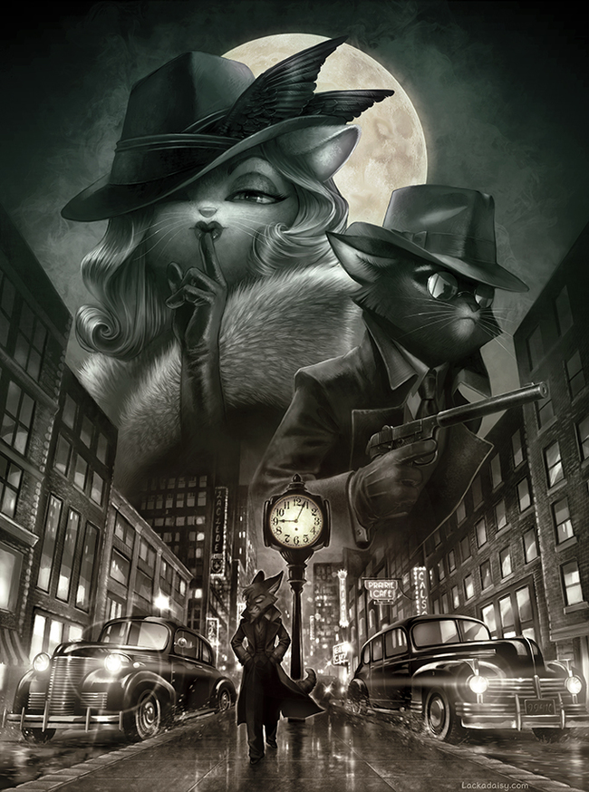 Lackadaisy Noir - Lackadaisy, Tracyjb, Furry