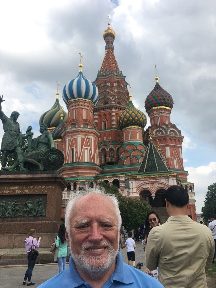 Harold is happy to be in Red Square - Memes, Harold hiding pain, news, Fun, Arato AndrГЎs